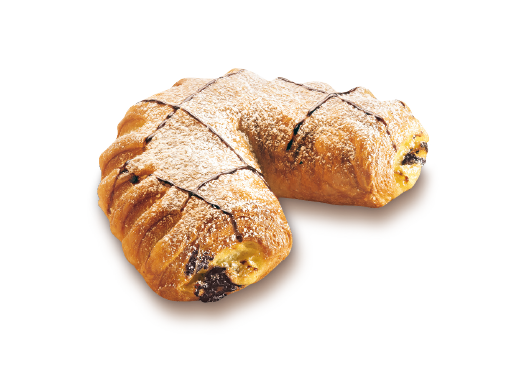 Chocolate and Vanilla Cream Crescent